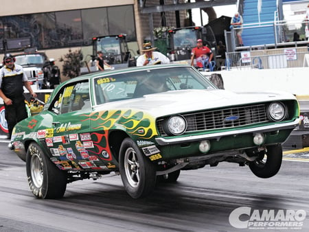 Oregon’s Old Reliable - launch, track, green, camaro