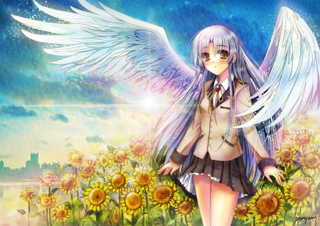 Angel-New-Day - beautiful, angel, love, angel wings, sky