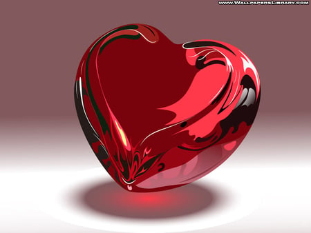 SIMPLY LOVE - heart, passion, red, glass