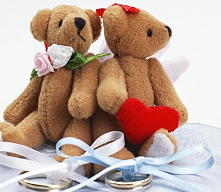 Lovers Doll - bear, teddy, heart, cuddle