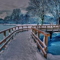 Frosty bridge.