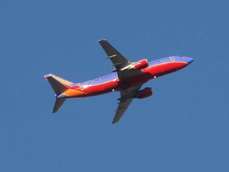 Southwest Airlines Plane - plane, jet, southwest airlines, jetplane