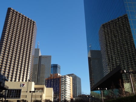 The Old in With The New - sky, dallas, building, texas, buildings