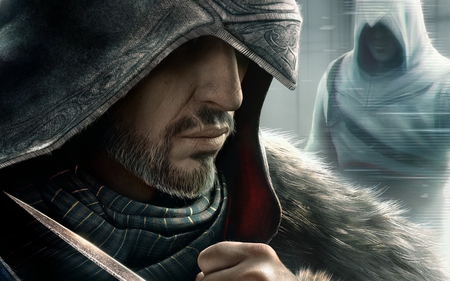 Assassins Creed Revelations - ezio, assassin, silent, hood, hidden blade