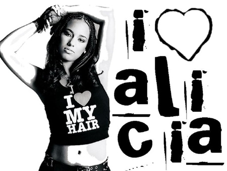 Alicia - music, alicia keys, black, heart