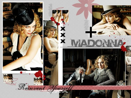 Madonna - music, madonna, collage, blonde