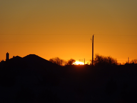 The Sun Peeking Out Over The Horizon - sky, morning, sunrise, sun