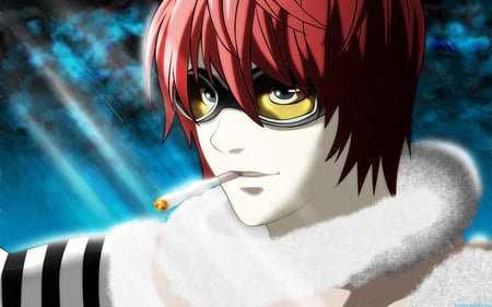 Matt - red hair, death note, matt, goggls