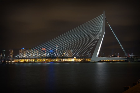 Bridge at Night - at night, picture, beautiful, bridge