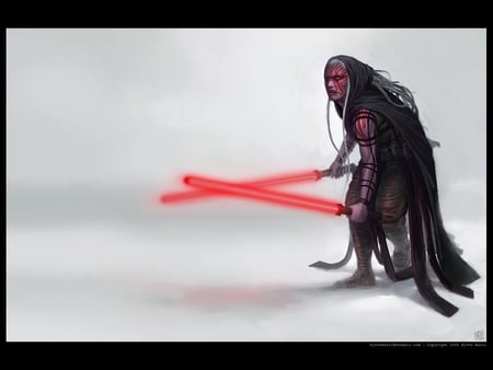 star wars: sith - alien, cloak, light sabers, couching