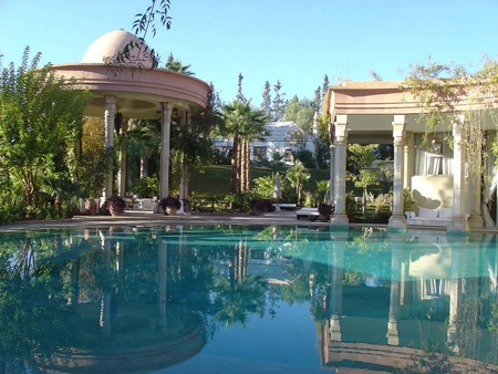 Moroccon Paradise - archetecture, house, water, paradise, morocco, place, country