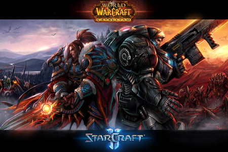 Battle of World Warrior - gun, armor, battle of world warrior, starcraft, war, battle, figther, warcraft, world of warcraft, weapon, team, group, warior, earth