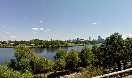 Charles River - river, trees, water, massachusetts, sky