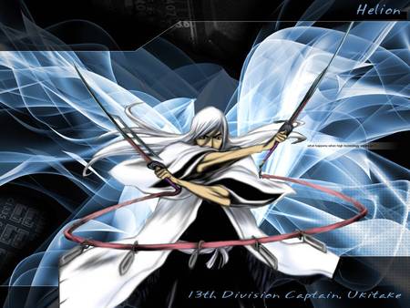 Ukitake Jyuuahiro - anime, two sword, bleach, captain, shikai