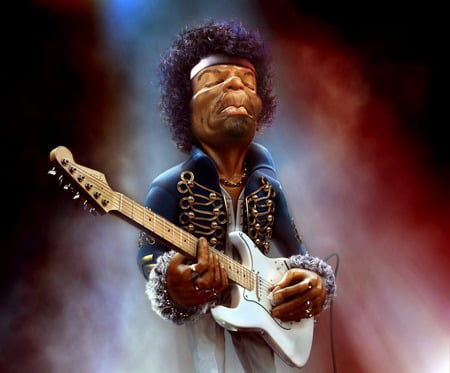 Jimi Hendrix - jimi hendrix, music, guitar, 3d