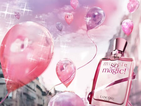 so magic - ballon, commercial, perfume, pink