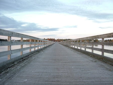 walking trail  - day, blue, sky, bridge