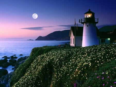 Moonrise - point montara, moonrise