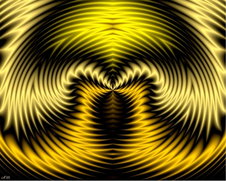 Yellow Wings - cg, abstract, yellow, wings, computer art, 3d