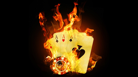 Poker - abstract, fire, beautiful, photography, poker