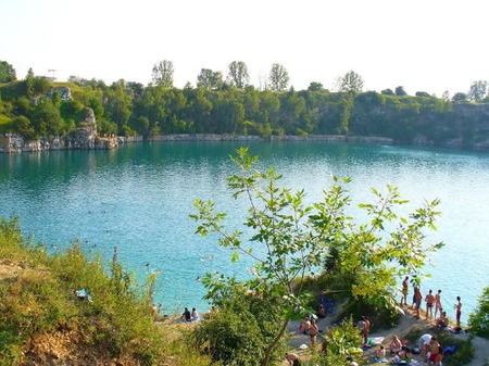 Surrounding Lake - sky, lake, trees, water