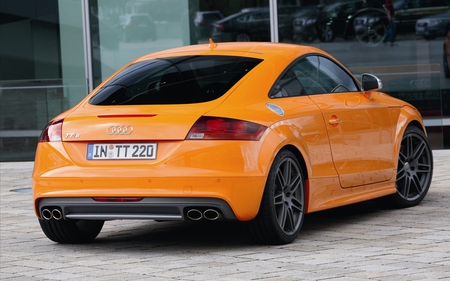 Audi TT S Coupe - fast, cool, car, excluesive, orange, audi tt