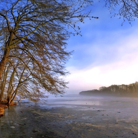 River with clear water