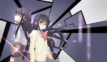 Akemi Homura - magica, anime, shoujo, madoka