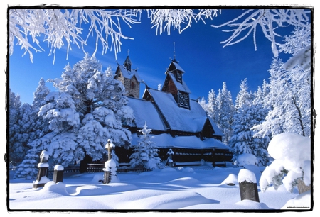 WINTER - winter, nature, home, snow