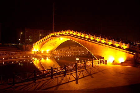 Bridge at Night - beautiful, at night, bridge, picture