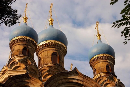 Russische Kirche, Russia - domes, sky, building, russia