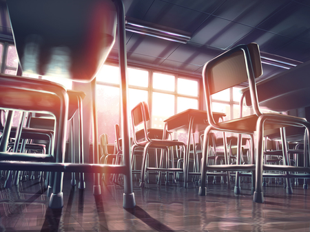 sunset in the class - Other & Anime Background Wallpapers on Desktop ...