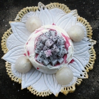 Dessert - Dragon fruit and Lychee