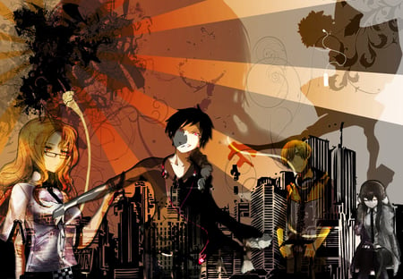 Urban diversed anime Bg - samurai champloo, urban, steins gate, durarara