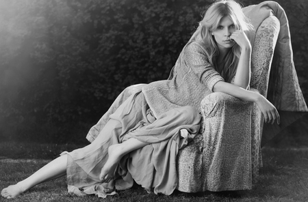 Clemence Poesy - clemence poesy, people, beautiful, dress, models, french, celebrity, black and white, actresses, france