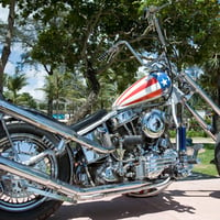 The New Captain America Harley Chopper.