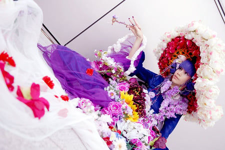 Colorful cloth - nice, cloth, costume, girl, cosplay