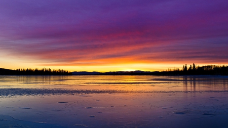 Kaleidescope of Kolors - reflections, lake, sunset, color, sunrise