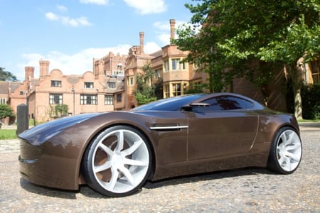 ASTON MARTIN VOLARE - car, martin, brown, volare, aston