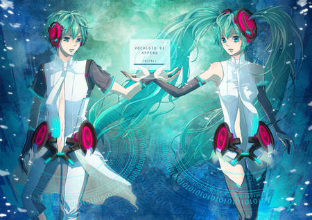 Hatsune Twins Append - hatsune, append, mikuo, miku