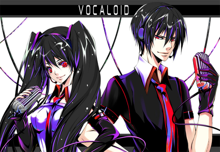 Zatsune Twins - vocaloid, zatsune, mikuo, miku