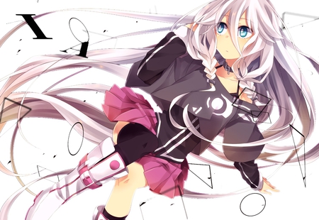 IA - skirt, female, girl, long hair, anime, ia