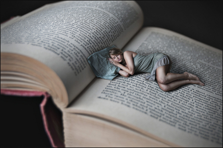 Sleeping Beauty - fantasy, book, girl, sleeping, dream