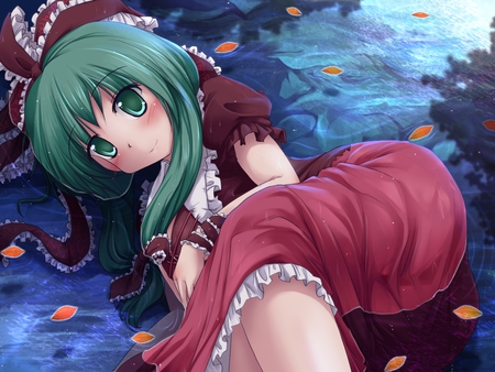 Kagiyama Hina - innocence, girl, lovely, loli, touhou, beautiful, anime, cute, dress