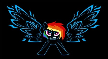 Angry Rainbow Dash - pony, little, rainbow dash, my