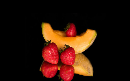 fruits - yummy, strawberry, melon, fruits