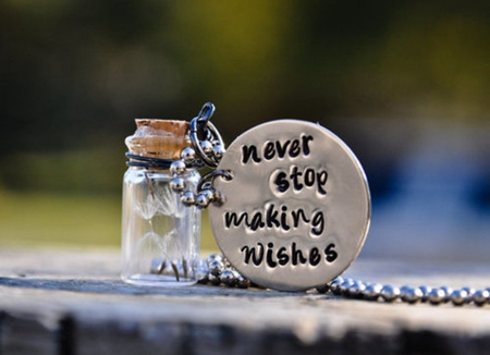 ~Never Stop Making Wishes~ - dandelion, wish, wishes, make a wish, comment, jar, word, photography, words