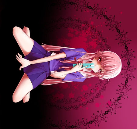 Yuno Gasai - yuno, anime, mirai, nikki