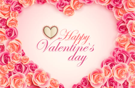 Happy Valentine's Day!!! - pretty, elegantly, roses, heart, romantic, romance, pink, i love you, flowers, holiday, for you, delicate, beautiful, photography, valentines day, beauty, colors, lovely, love, sweet, flower, bouquet, harmony, white, nature, soft, valentine, rose, hearts