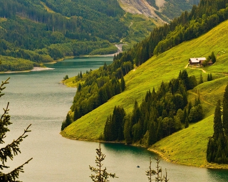 LAKE - mountins, forest, nature, lakes